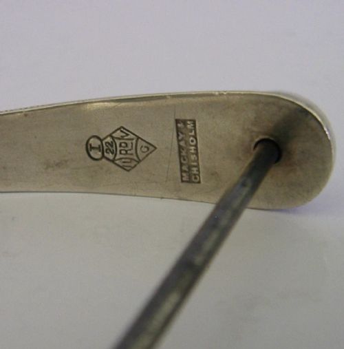 STUNNING STERLING SILVER THREAD STRING HOLDER ANTIQUE CHATELAINE 1876 SEWING - ADDITIONAL PHOTO 11