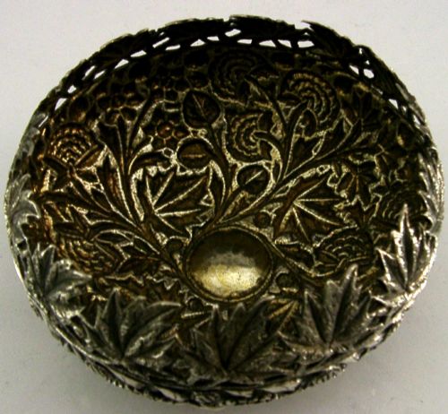 HEAVY 140G ANGLO INDIAN SOLID SILVER BOWL C1900 ANTIQUE - ADDITIONAL PHOTO 4