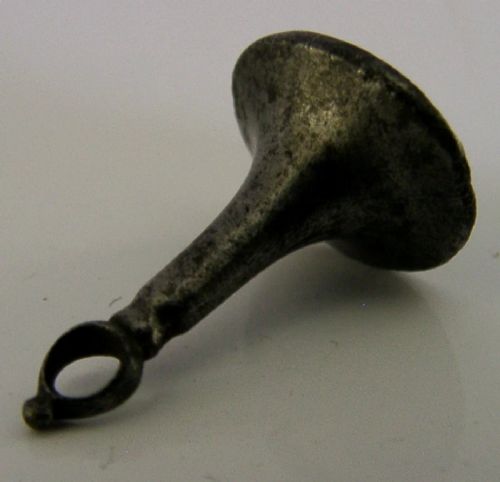 RARE CUT STEEL GEORGIAN ANTIQUE WAX SEAL FOB C1750 ANTIQUE 'U' - ADDITIONAL PHOTO 3
