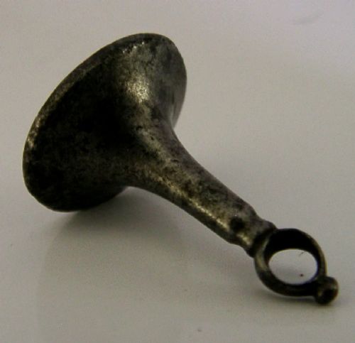 RARE CUT STEEL GEORGIAN ANTIQUE WAX SEAL FOB C1750 ANTIQUE 'U' - ADDITIONAL PHOTO 4