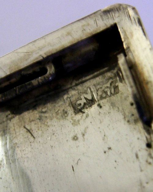 ANTIQUE TURKISH SOLID SILVER CIGARETTE CASE C1920 155G - ADDITIONAL PHOTO 5