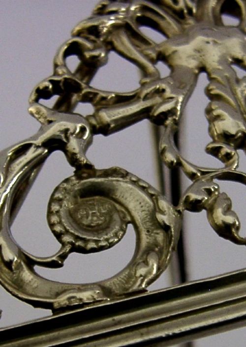4 INCH 1895 VICTORIAN STERLING SILVER MENU HOLDER - ADDITIONAL PHOTO 4