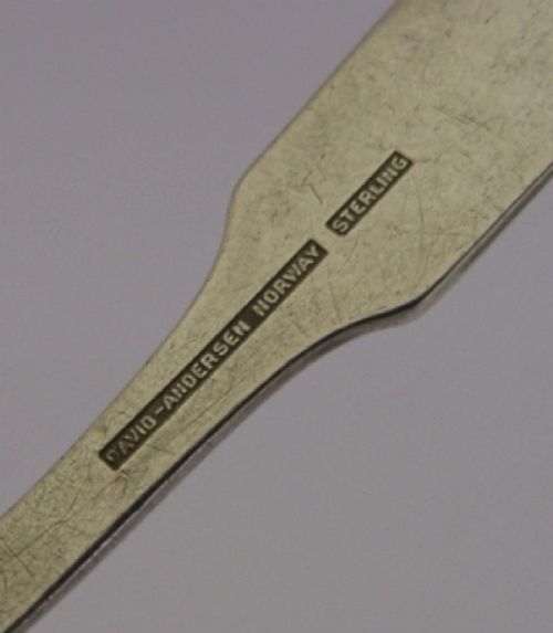STERLING SILVER DAVID ANDERSEN NORWAY CHILDS SPOON RABBIT FOX BEAR C1940 - ADDITIONAL PHOTO 5