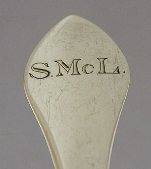 AMERICAN A STONE MASS STERLING SILVER CADDY SPOON C1910 ANTQIUE UNUSUAL - ADDITIONAL PHOTO 1