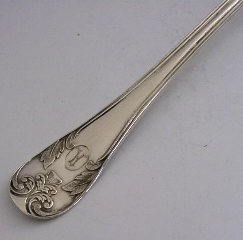 SWEDISH SOLID SILVER LARGE SUGAR SIFTER SPOON STRAINER LADLE 1903 ANTIQUE 54G - ADDITIONAL PHOTO 2