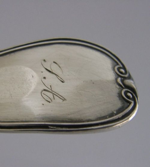 SWEDISH SOLID SILVER LARGE SUGAR SIFTER SPOON STRAINER LADLE 1903 ANTIQUE 54G - ADDITIONAL PHOTO 4