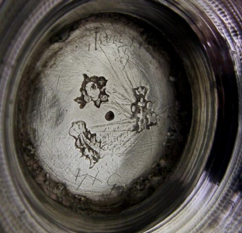 LARGE PRE REVOLUTION FRENCH STERLING SILVER BEAKER CUP C1760 ANTIQUE 160G 18THC - ADDITIONAL PHOTO 7