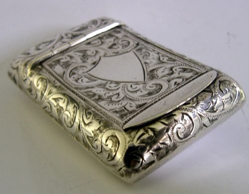 BEAUTIFUL ENGLISH STERLING SILVER SNUFF BOX 1895 ANTIQUE - ADDITIONAL PHOTO 7
