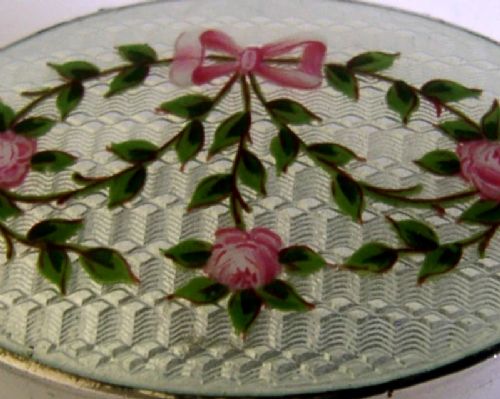 STUNNING STERLING SILVER ENAMEL BOX 1911 ANTIQUE - ADDITIONAL PHOTO 6