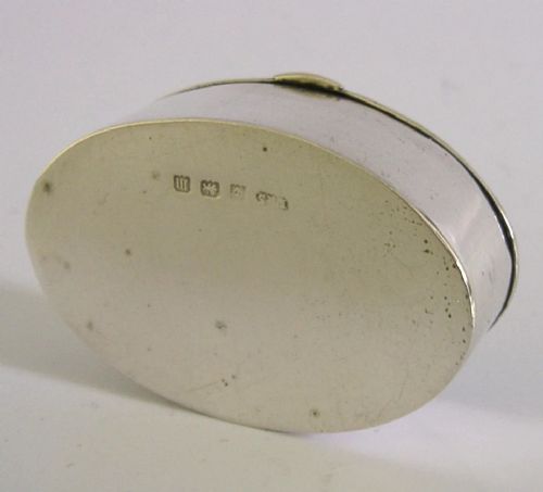 STUNNING STERLING SILVER ENAMEL BOX 1911 ANTIQUE - ADDITIONAL PHOTO 7