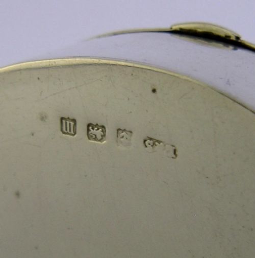 STUNNING STERLING SILVER ENAMEL BOX 1911 ANTIQUE - ADDITIONAL PHOTO 8