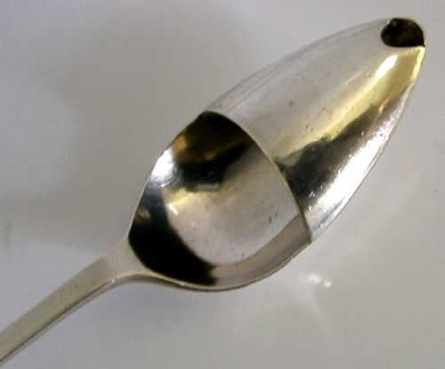 UNUSUAL STERLING SILVER MEDICINE SPOON MEDICAL DOCTORS 1934 ANTIQUE - ADDITIONAL PHOTO 1