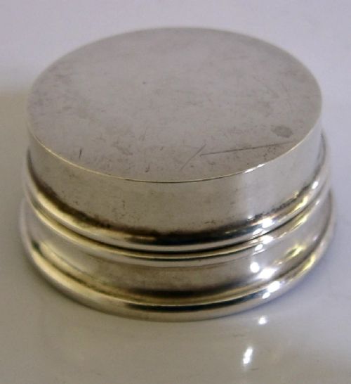STERLING SILVER FAUX TORTOISESHELL BOX ANTIQUE 1927 - ADDITIONAL PHOTO 3
