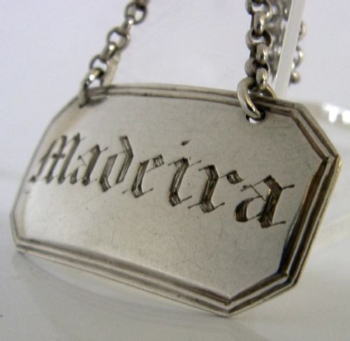 GLASGOW 1827 STERLING SILVER MADEIRA LABEL BARWARE GEORGIAN ANTIQUE View II