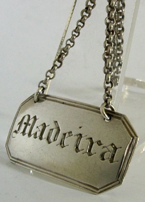 GLASGOW 1827 STERLING SILVER MADEIRA LABEL BARWARE GEORGIAN ANTIQUE View III