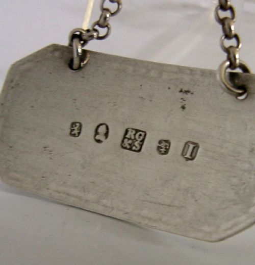 GLASGOW 1827 STERLING SILVER MADEIRA LABEL BARWARE GEORGIAN ANTIQUE View V