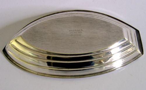 NOVELTY STERLING SILVER ROWING BOAT DISH AMERICAN C1920 WALLACE SAILING - ADDITIONAL PHOTO 4