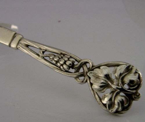 STUNNING LIBERTY CO ARTS CRAFTS STERLING SILVER PASTRY CAKE SERVER 1924 - ADDITIONAL PHOTO 2