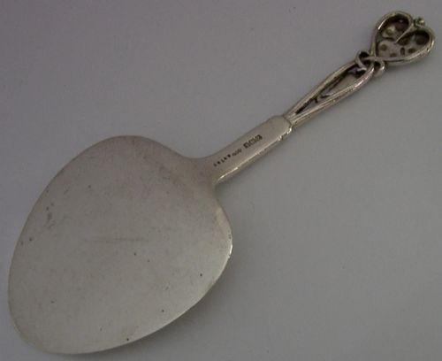 STUNNING LIBERTY CO ARTS CRAFTS STERLING SILVER PASTRY CAKE SERVER 1924 - ADDITIONAL PHOTO 6