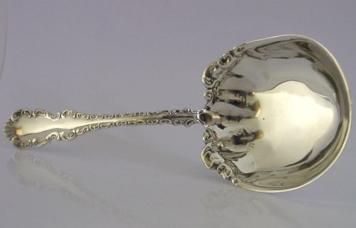 Large 78g North American Sterling Silver Serving Spoon C1900's Ellis Canada