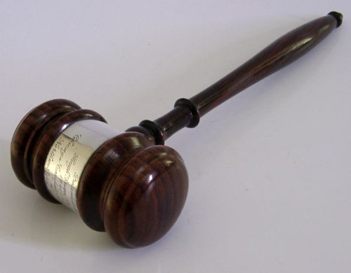 American Sterling Silver Gavel Hugh Brown President 1941 Northwestern University