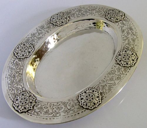 Arts & Crafts Liberty &Co English Sterling Silver Bowl Dish 1919 Antique 118g