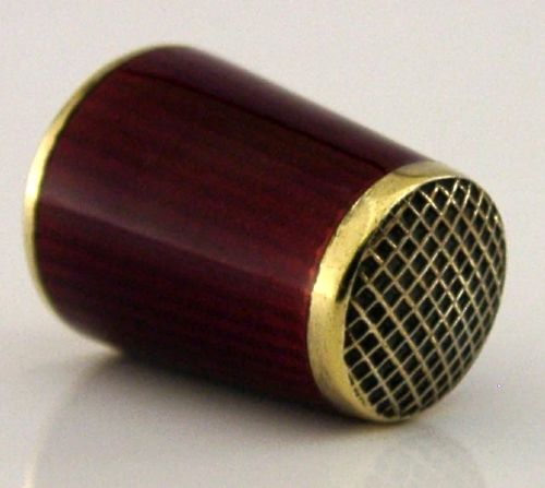 Superb David Andersen Sterling Silver Enamel Red Sewing Thimble C1940 Norway