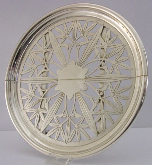 Christofle Extending Silver Plate Serving Dish Stand French Art Deco C1920