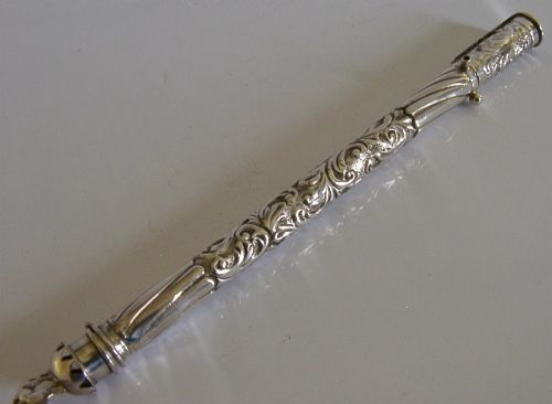 Rare English Victorian Camel Sealing Wax Holder Vesta Case Seal 1893 Antique