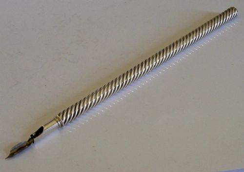 Rare Large Antique Sampson Mordan Sterling Silver Dip Pen C1880 Antique 14g