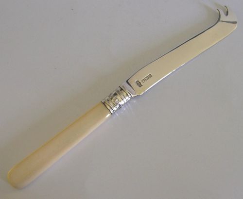 Antique Edwardian Solid Sterling Silver Cheese Slice Knife 1908 English 44g
