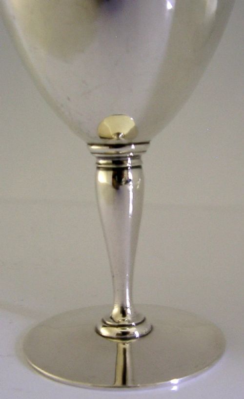 TIFFANY & Co STERLING SILVER COCKTAIL GLASS CUP GOBLET c1920 DECO 120g ANTIQUE View VI