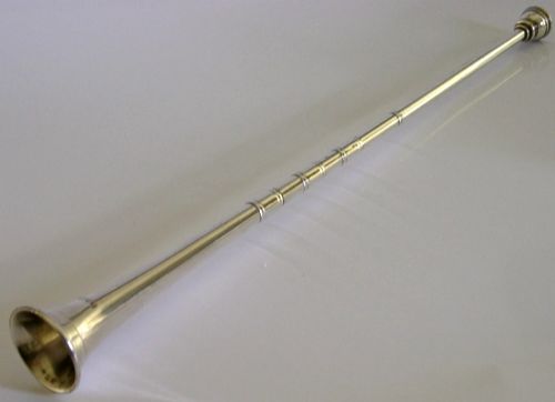 Rare Sampson Mordan Sterling Silver Hunting Horn Riding Chester 1907 Antique
