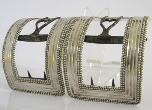 Rare Antique Georgian Solid Sterling Silver Shoe Buckles C1760 Antique 104g