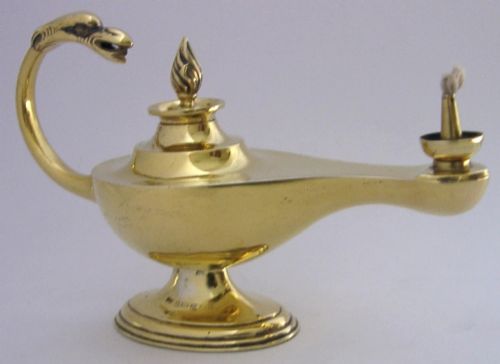 Superb Sterling Silver Gilt Cigar Lighter 1913 Antique 114g