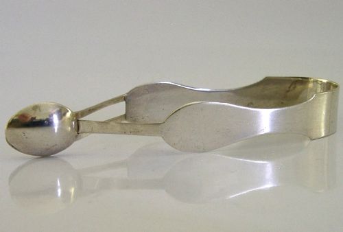 RARE SAMPSON MORDAN 1908 STERLING SILVER SUGAR TONGS ANTIQUE CHESTER