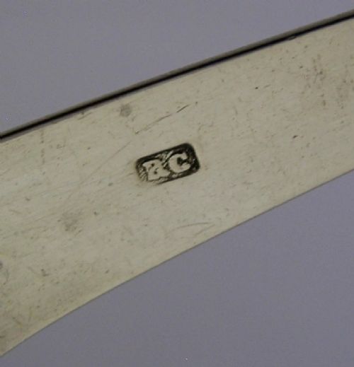 ANTIQUE STERLING SILVER BRIGHT CUT SUGAR TONGS 1799 GEORGIAN View IX