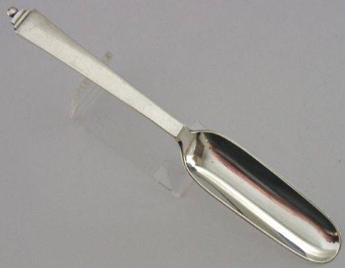 Rare Georg Jensen Sterling Silver Pyramid Pattern Cheese Stilton Scoop C1920