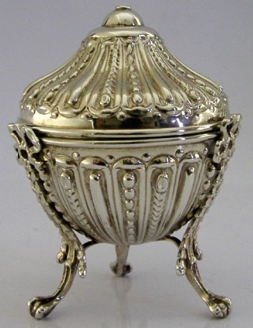 SUPERB ANTIQUE 1890 STERLING SILVER STRING BOX VICTORIAN DESK ITEM COMYNS 147g