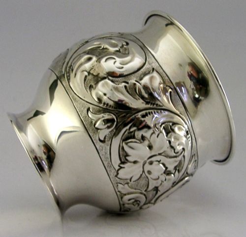 English Edwardian Sterling Silver Bowl Fern Pot 1906 Antique 68g
