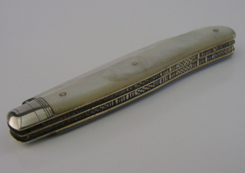 QUALITY EDWARDIAN SOLID STERLING SILVER COMBINATION NUT PICK FRUIT KNIFE 1901 ANTIQUE UNUSUAL