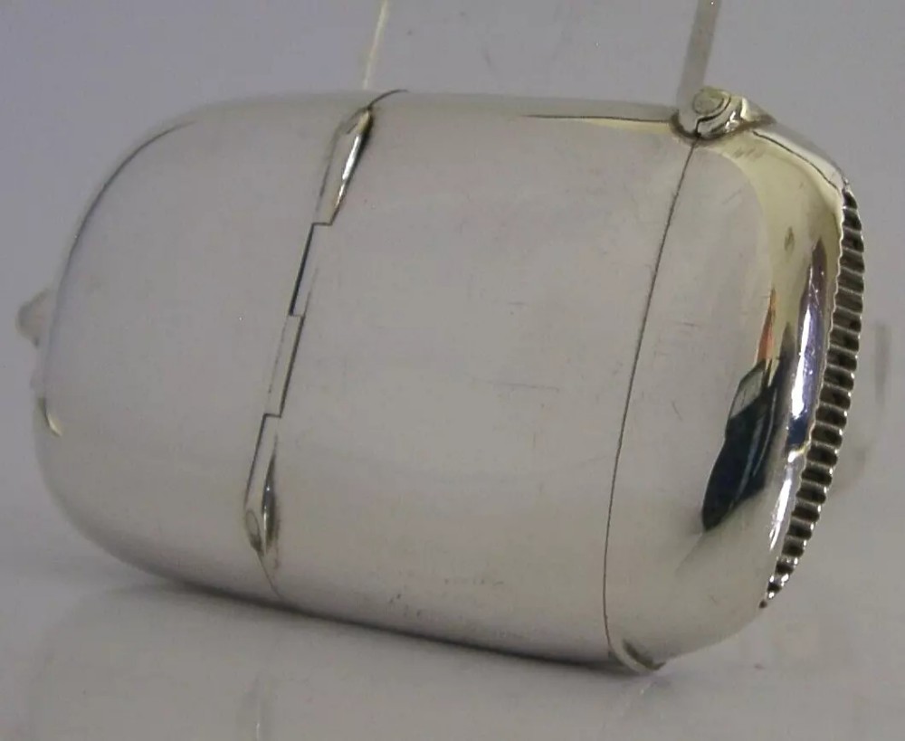 RARE STERLING SILVER COMBINATION SOVEREIGN STAMP VESTA CASE 1909 ANTIQUE