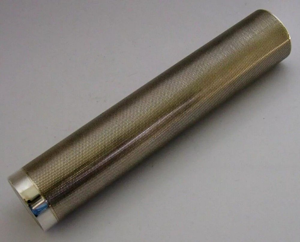 LARGE STERLING SILVER TOOTHBRUSH or CIGAR TUBE HOLDER CASE BOX 1930 MINT 118g
