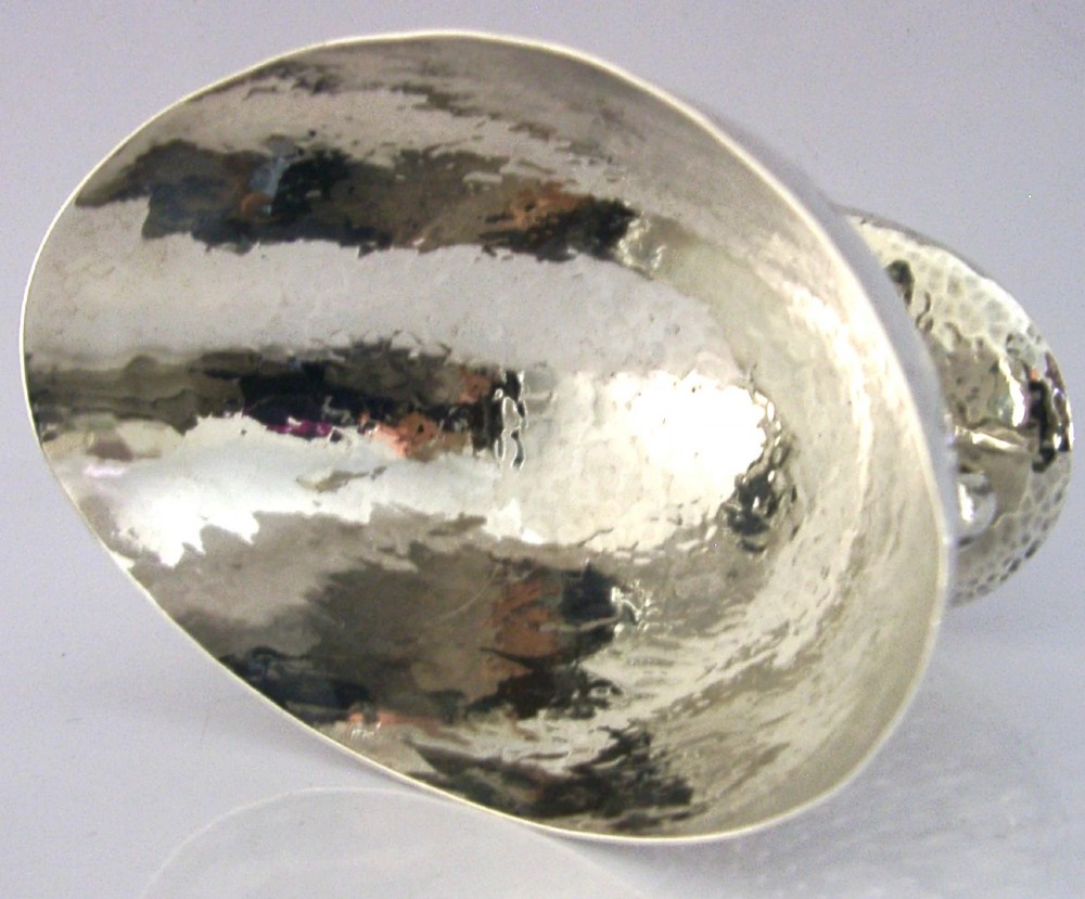 STUNNING ENGLISH STERLING SILVER ARTS & CRAFTS DISH BOWL 1905 ANTIQUE 146g View IV