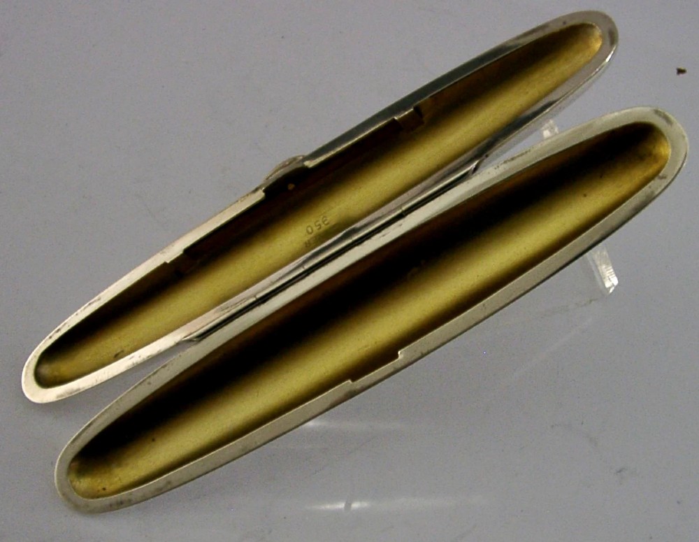 JAPANESE 950 STERLING SILVER SINGLE CIGAR TUBE HOLDER CASE BOX c1920 ANTIQUE View III