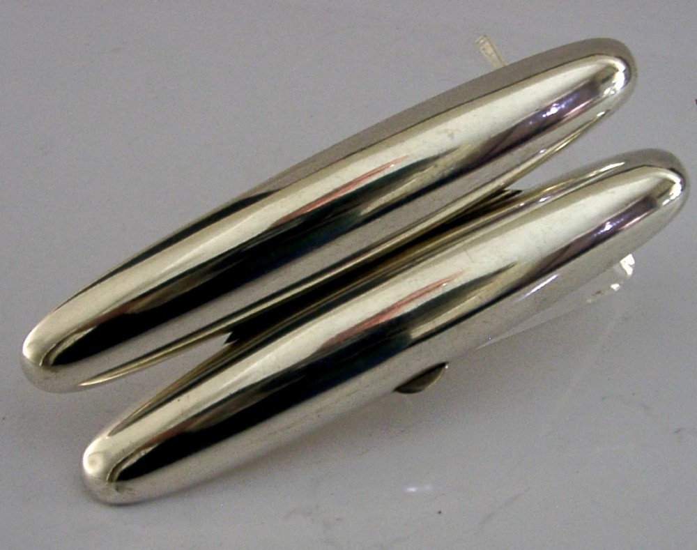 JAPANESE 950 STERLING SILVER SINGLE CIGAR TUBE HOLDER CASE BOX c1920 ANTIQUE View IV