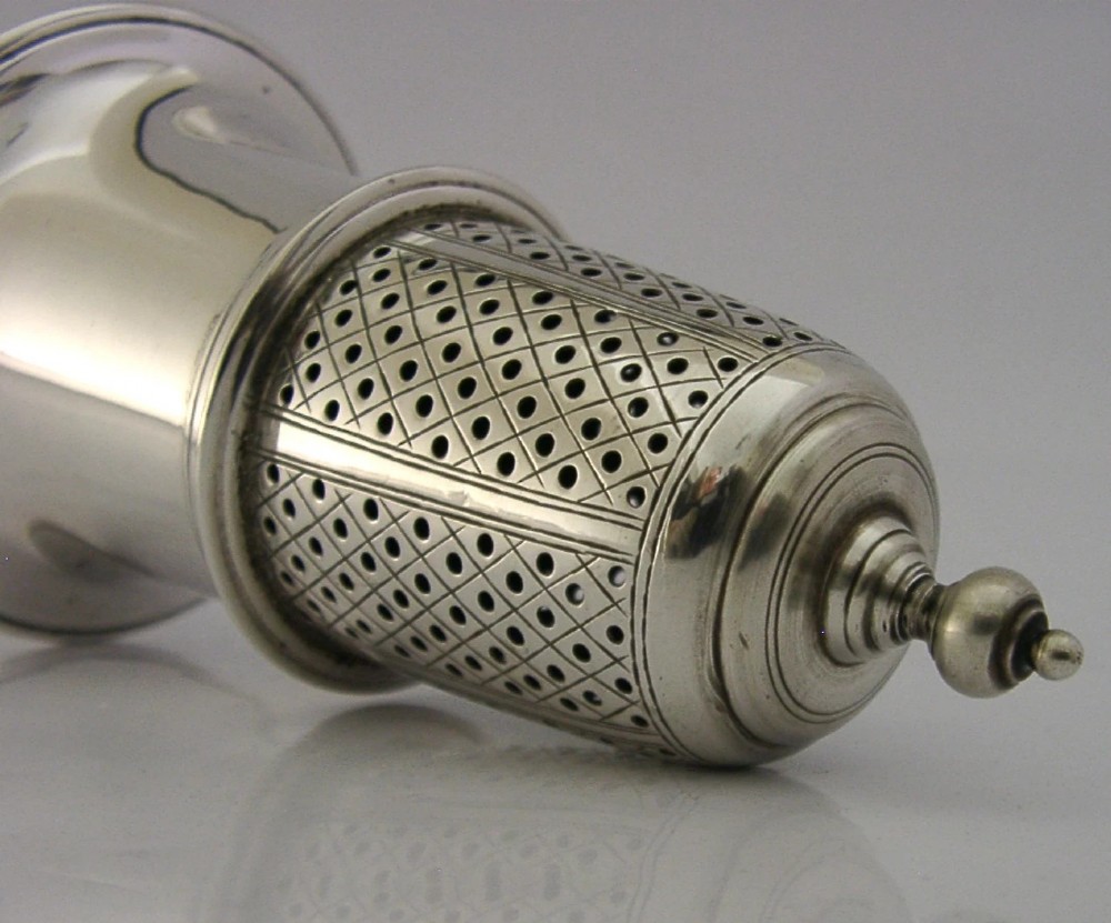 HEAVY 185g STERLING SILVER SUGAR CASTER SHAKER LONDON 1965 SUPERB View II