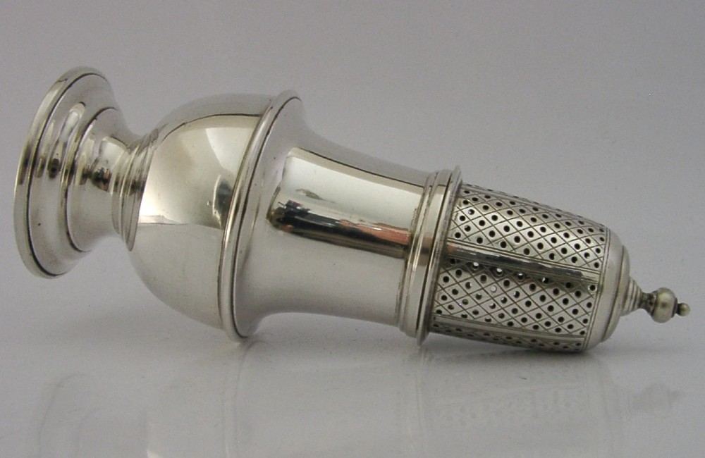HEAVY 185g STERLING SILVER SUGAR CASTER SHAKER LONDON 1965 SUPERB View V