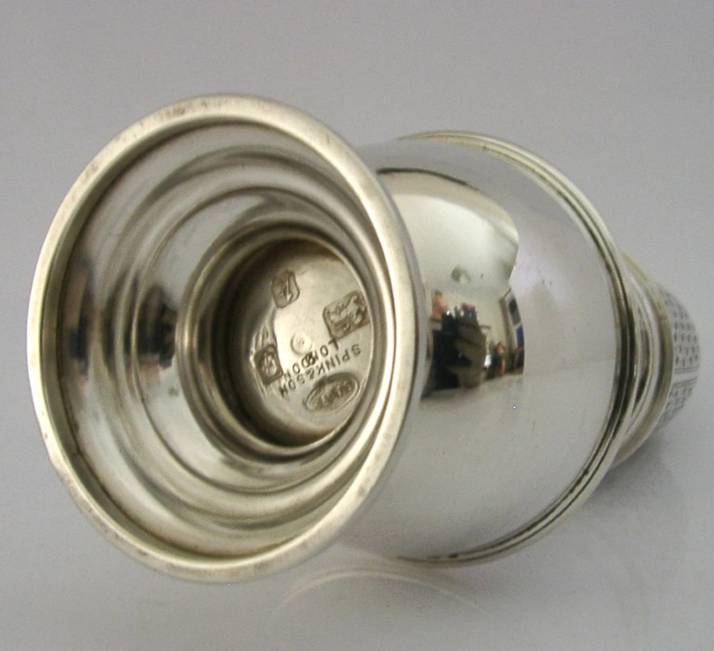 HEAVY 185g STERLING SILVER SUGAR CASTER SHAKER LONDON 1965 SUPERB View VIII