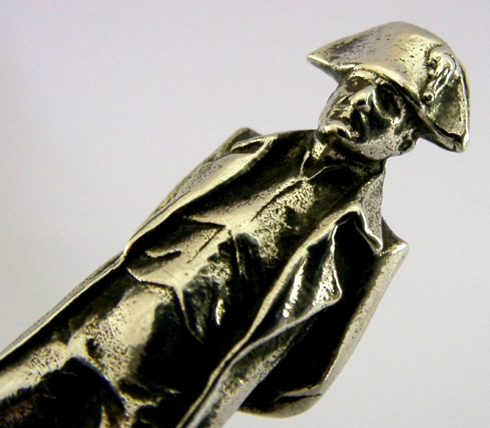 HEAVY 52g ANTIQUE SOLID SILVER TAMPER WAX SEAL NAPOLEON c1900 View III